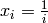 x_i = \frac{1}{i}